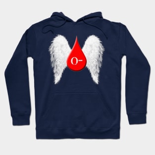 Blood Type O Negative - Angel Wings Hoodie